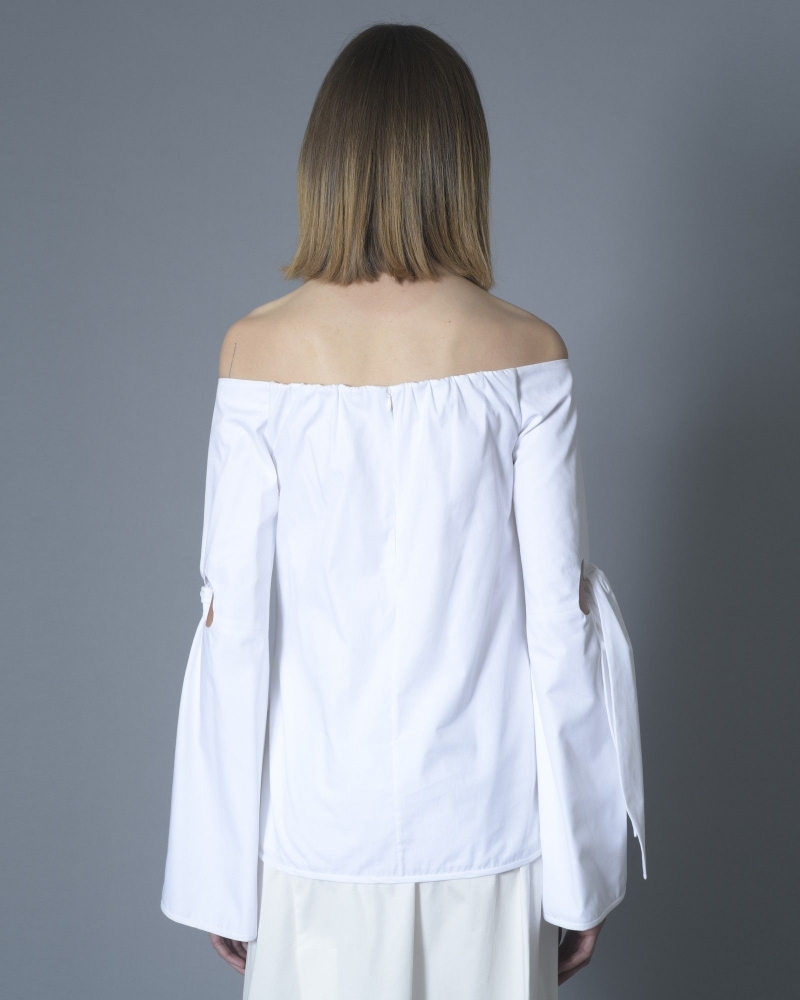 Blouse en coton à épaules nues Ellery 