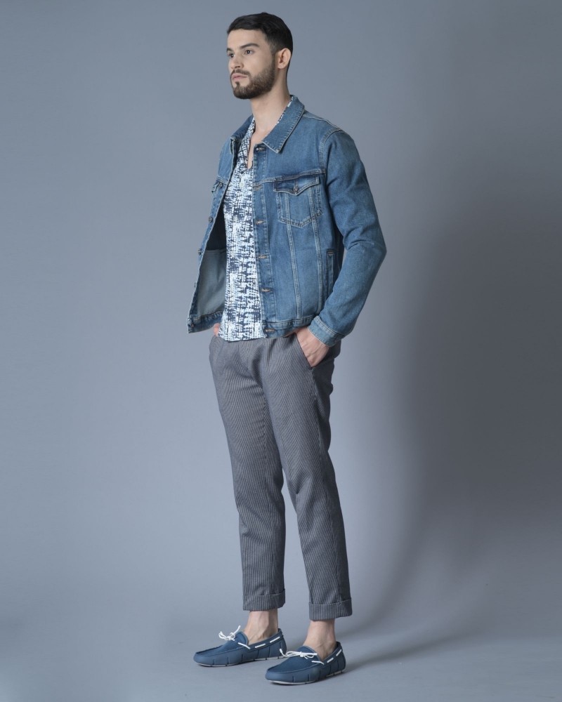 Veste en jean bleu 7 for All Mankind 