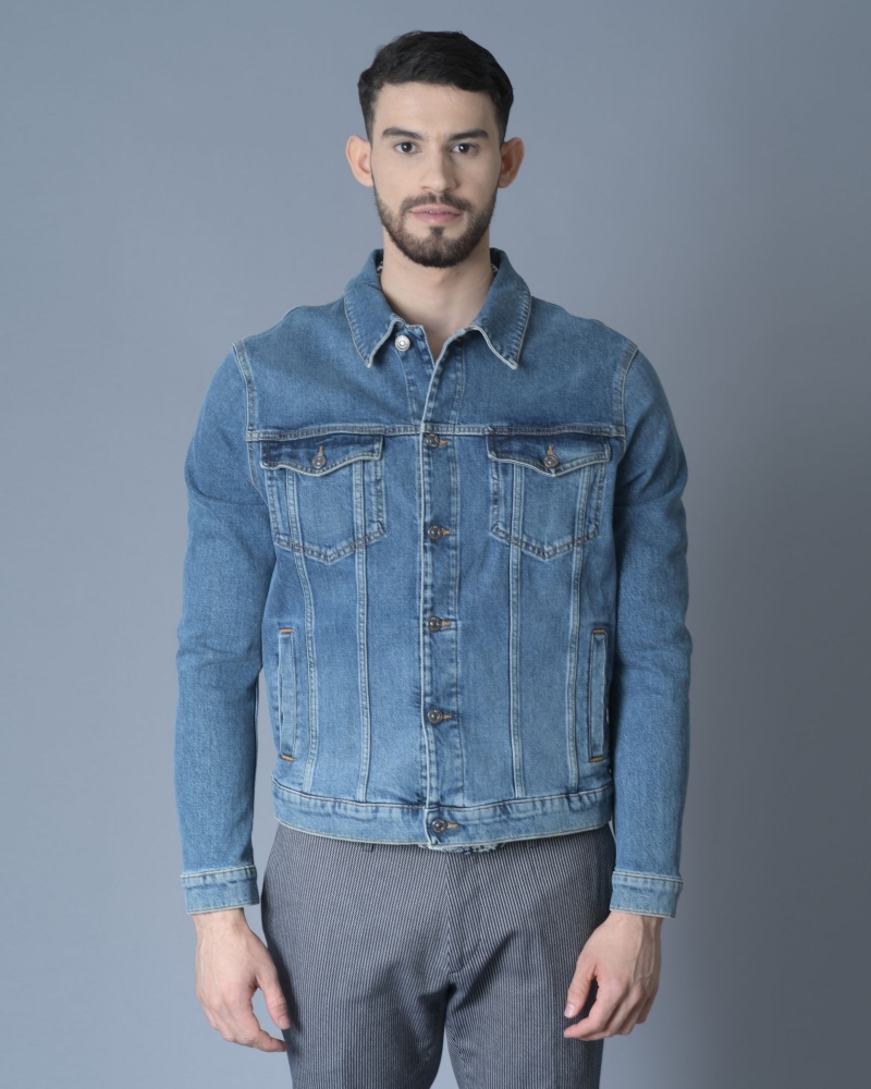 Veste en jean bleu 7 for All Mankind 