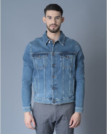 Veste en jean bleu 7 for All Mankind 