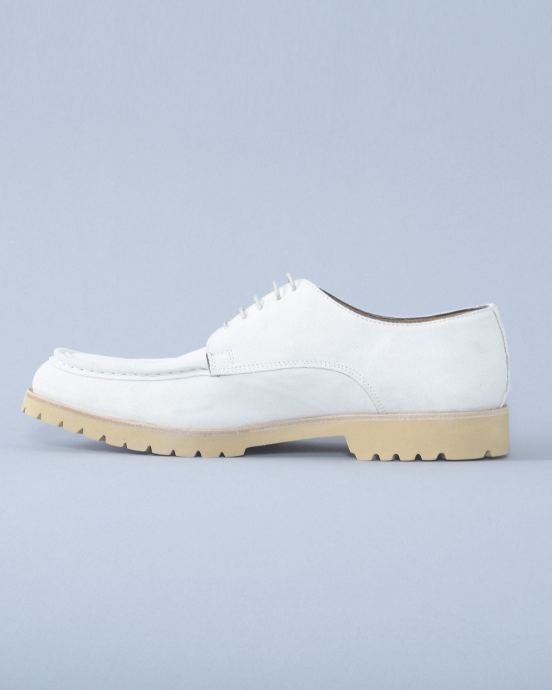 Derbies en daim blanc cassé Eleventy 