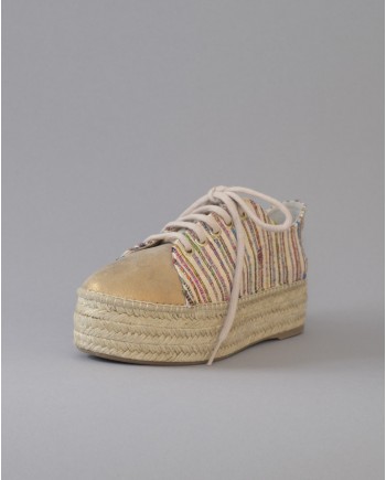 Espadrilles en toile à rayures Casheart 