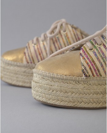 Espadrilles en toile à rayures Casheart 