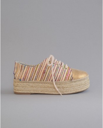 Espadrilles en toile à rayures Casheart 