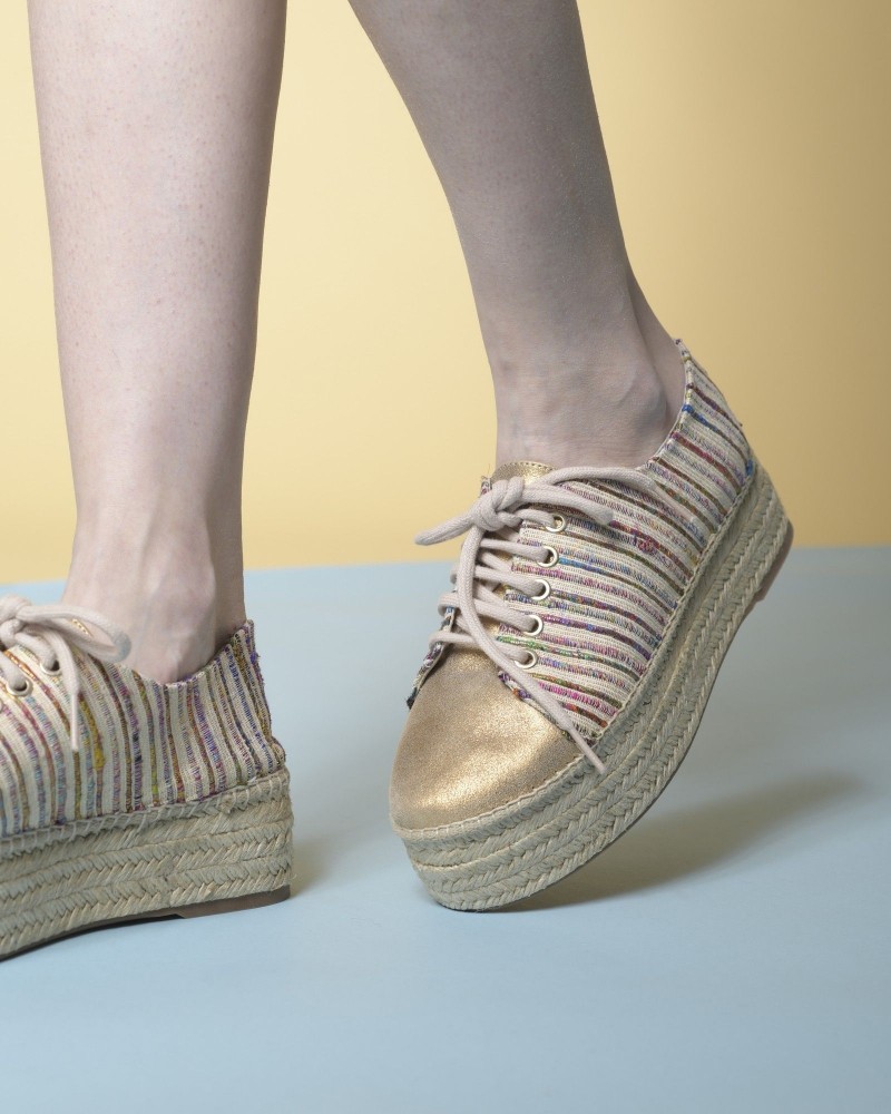 Espadrilles en toile à rayures Casheart 