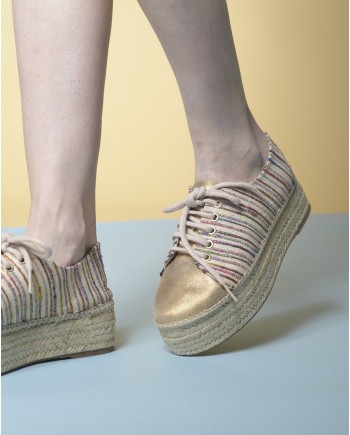 Espadrilles en toile à rayures Casheart 