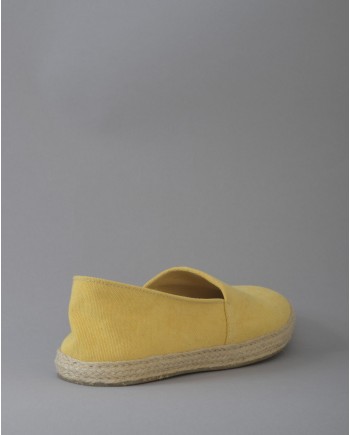 Espadrilles en toile jaunes Eleventy 