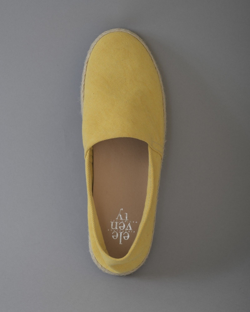 Espadrilles en toile jaunes Eleventy 