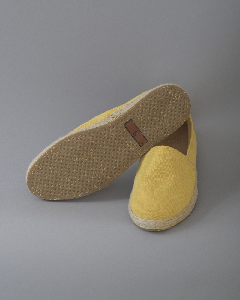 Espadrilles en toile jaunes Eleventy 