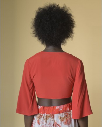 Crop top rouge Space Simona Corsellini 