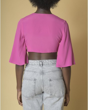 Crop top rose Space Simona Corsellini 