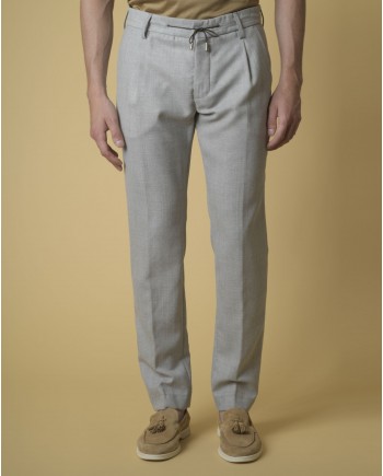 Pantalon en lin gris Ly Adams 