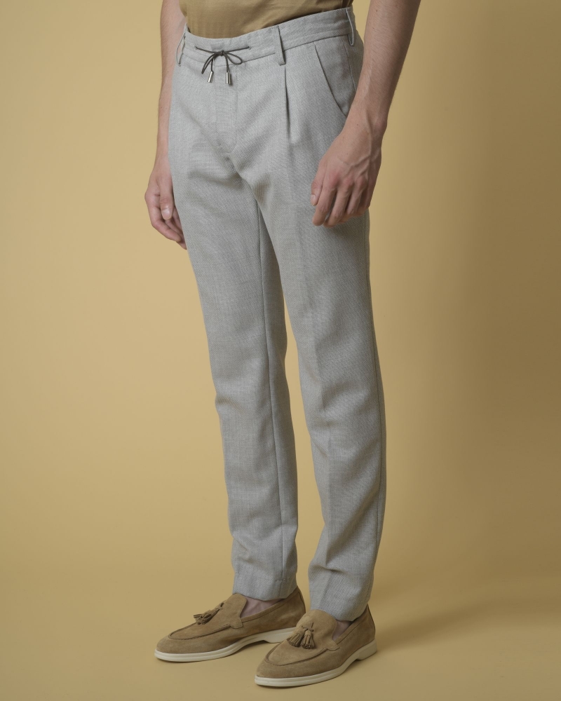 Pantalon en lin gris Ly Adams 