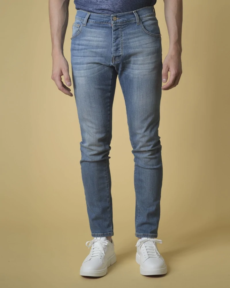 Jean skinny bleu Castelbajac 