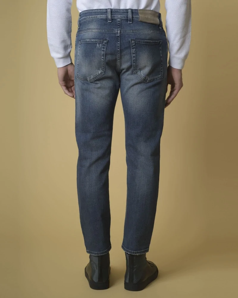 Jean bleu effet délavé  Low Brand 