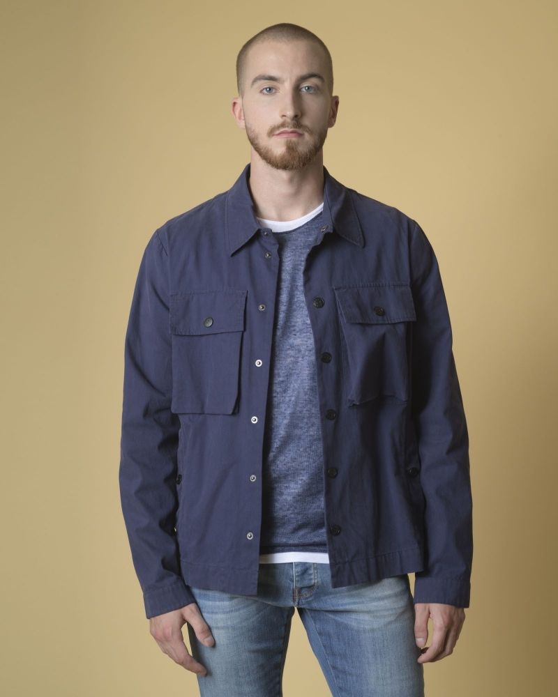 Veste utilitaire en coton mélangé bleue Oof Wear 