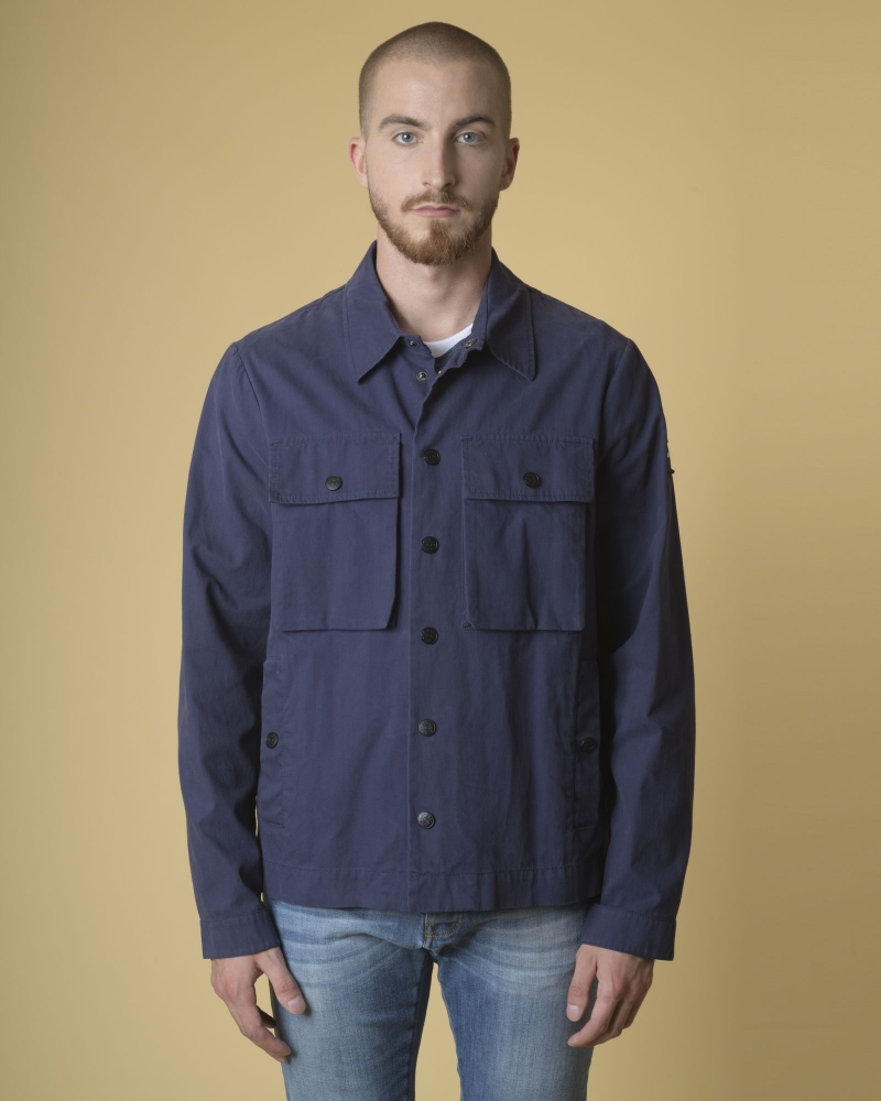 Veste utilitaire en coton mélangé bleue Oof Wear 