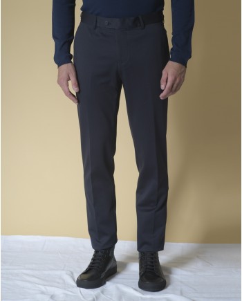 Pantalon droit en coton mélangé  Blue Industry 