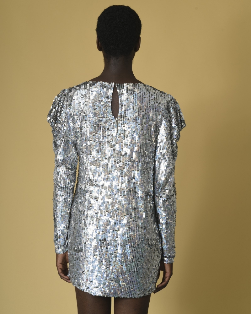 Robe manches bouffantes à sequins P.A.R.O.S.H 