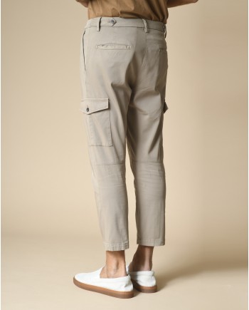 Pantalon cargo en coton beige Low Brand 