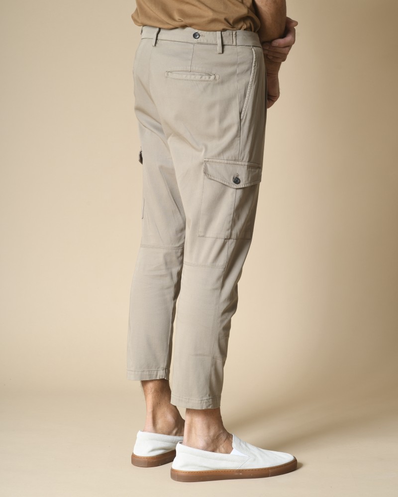 Pantalon cargo en coton beige Low Brand 