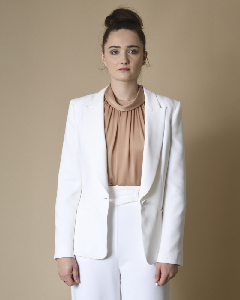 Blazer blanc Space Simona Corsellini 