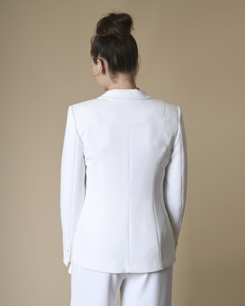 Blazer blanc Space Simona Corsellini 