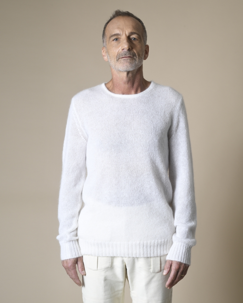 Pull en laine superkid mohair Manostorti 