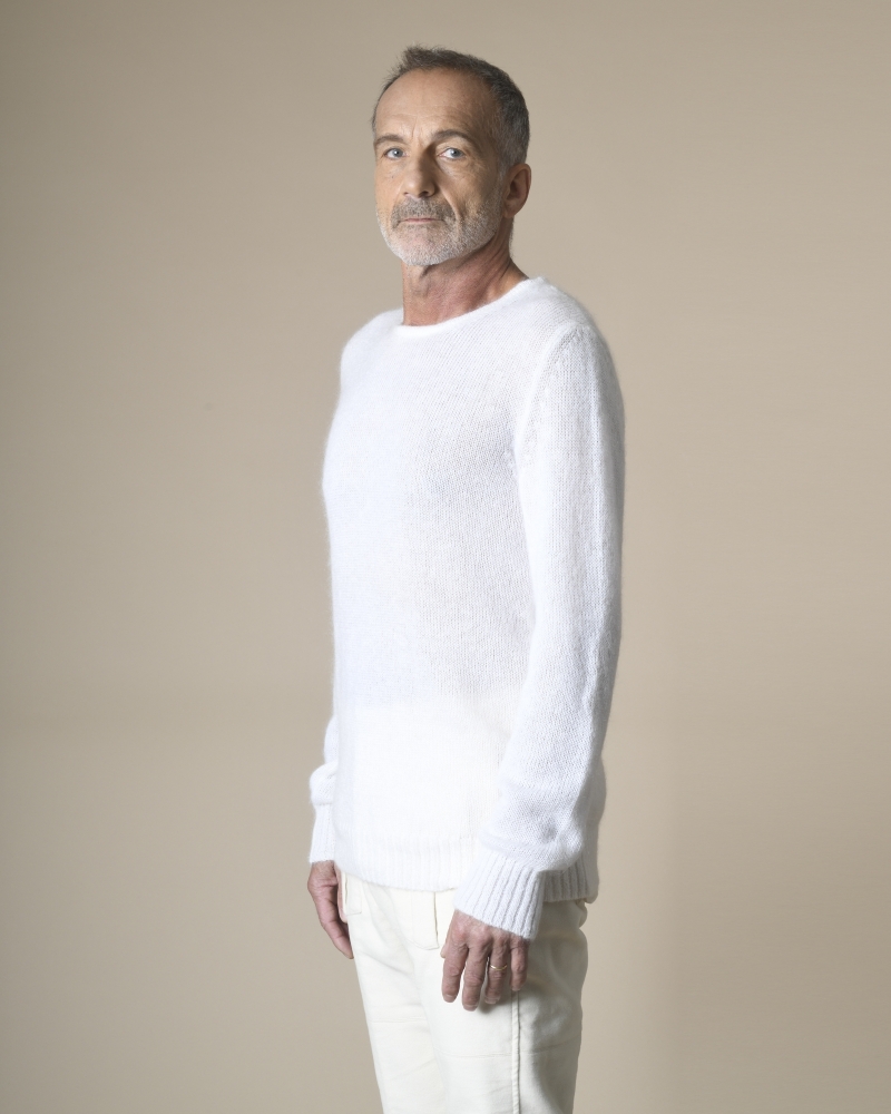 Pull en laine superkid mohair Manostorti 