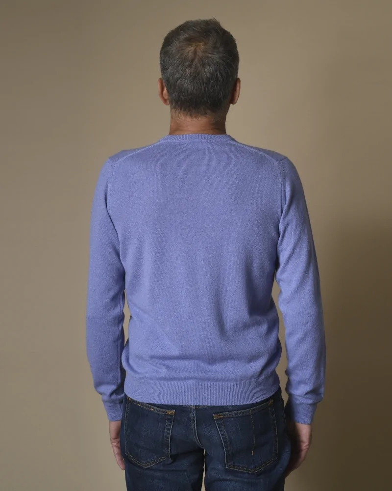 Pull violet en cachemire Fausto Reali Vannucci 