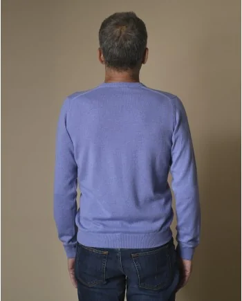 Pull violet en cachemire Fausto Reali Vannucci 