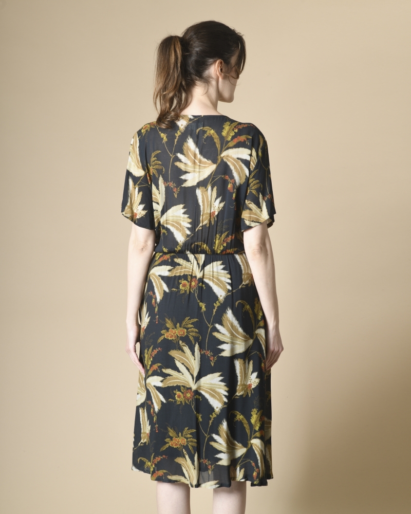 Robe en crêpe à imprimé fleuri Diega 