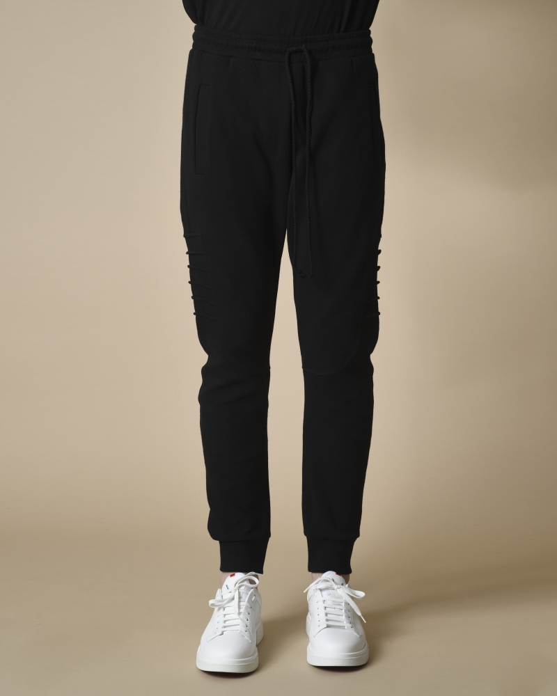 Pantalon noir jogging en coton Lost & Found 