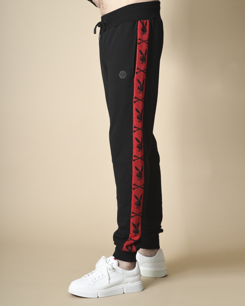 Pantalon jogging noir à sequins Philipp Plein 