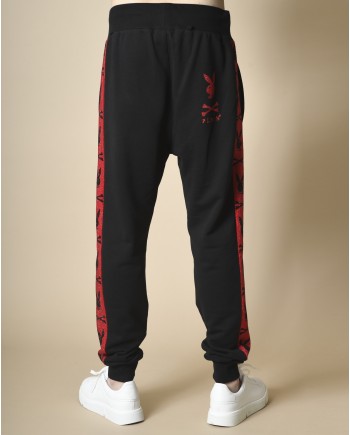 Pantalon jogging noir à sequins Philipp Plein 