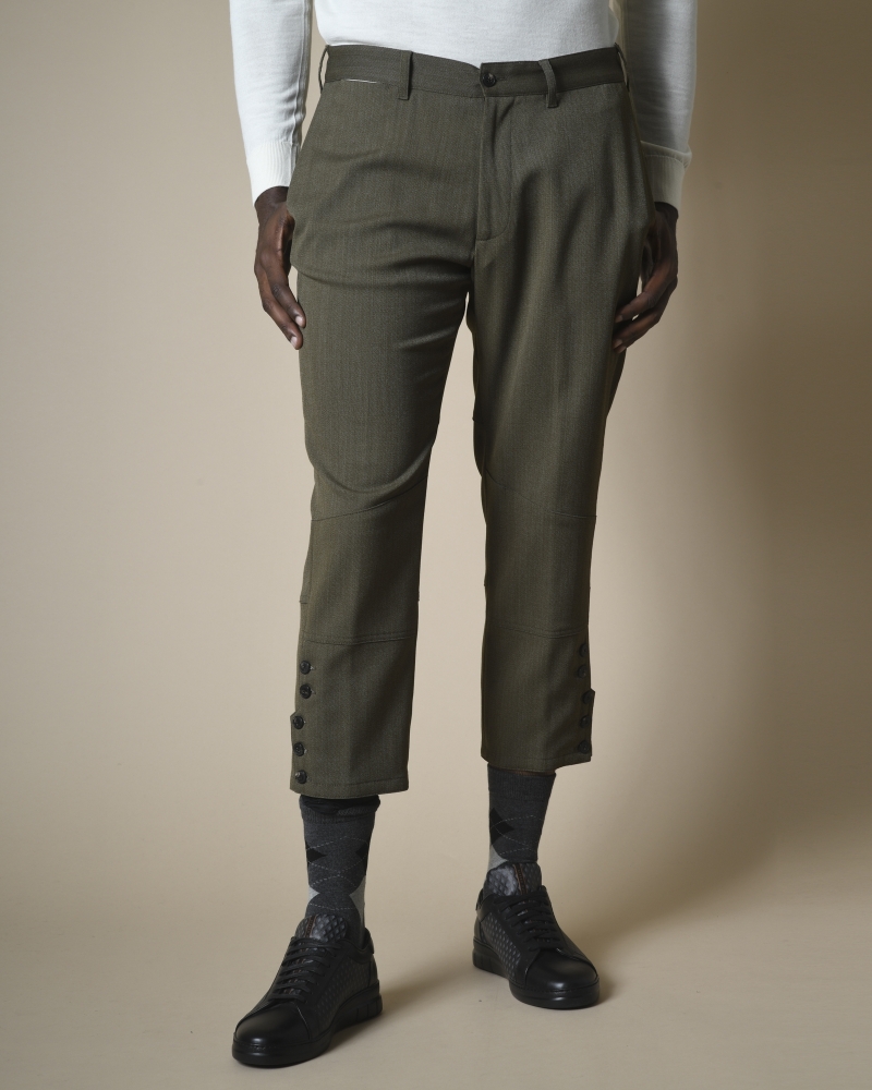 Pantalon en laine raccourci Gabriele Pasini 