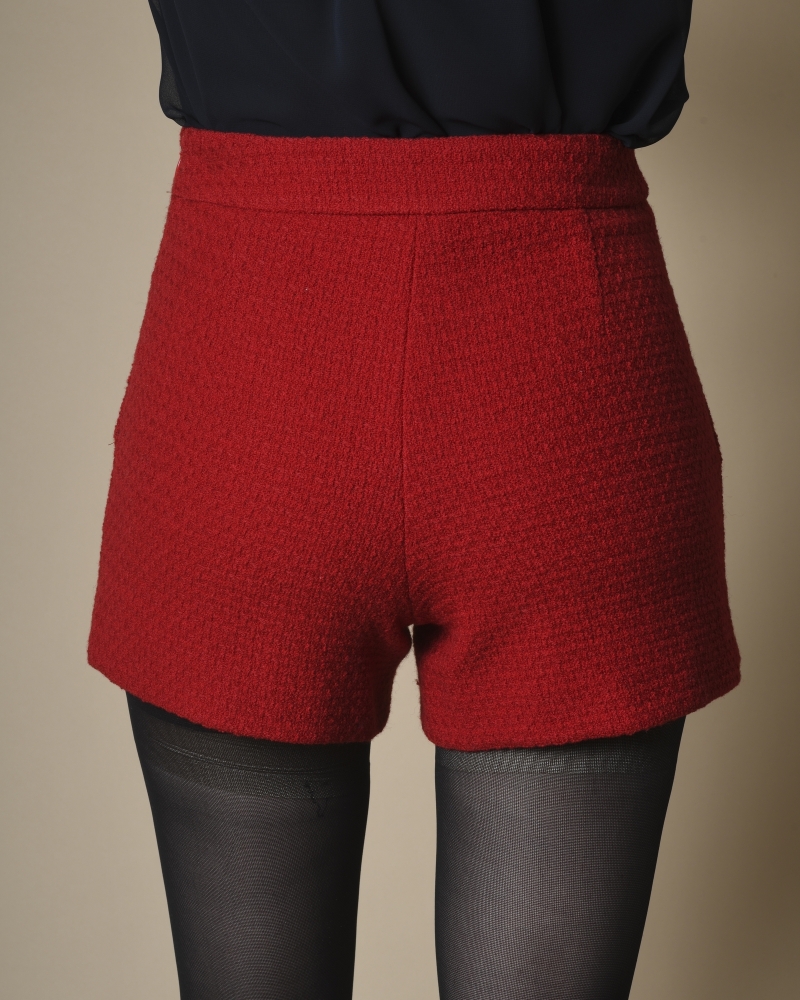 Short tweed en laine Edward Achour 