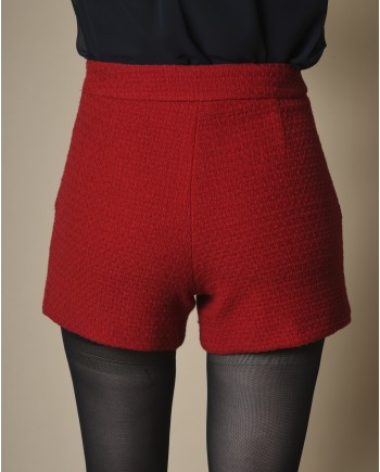 Short tweed en laine Edward Achour 