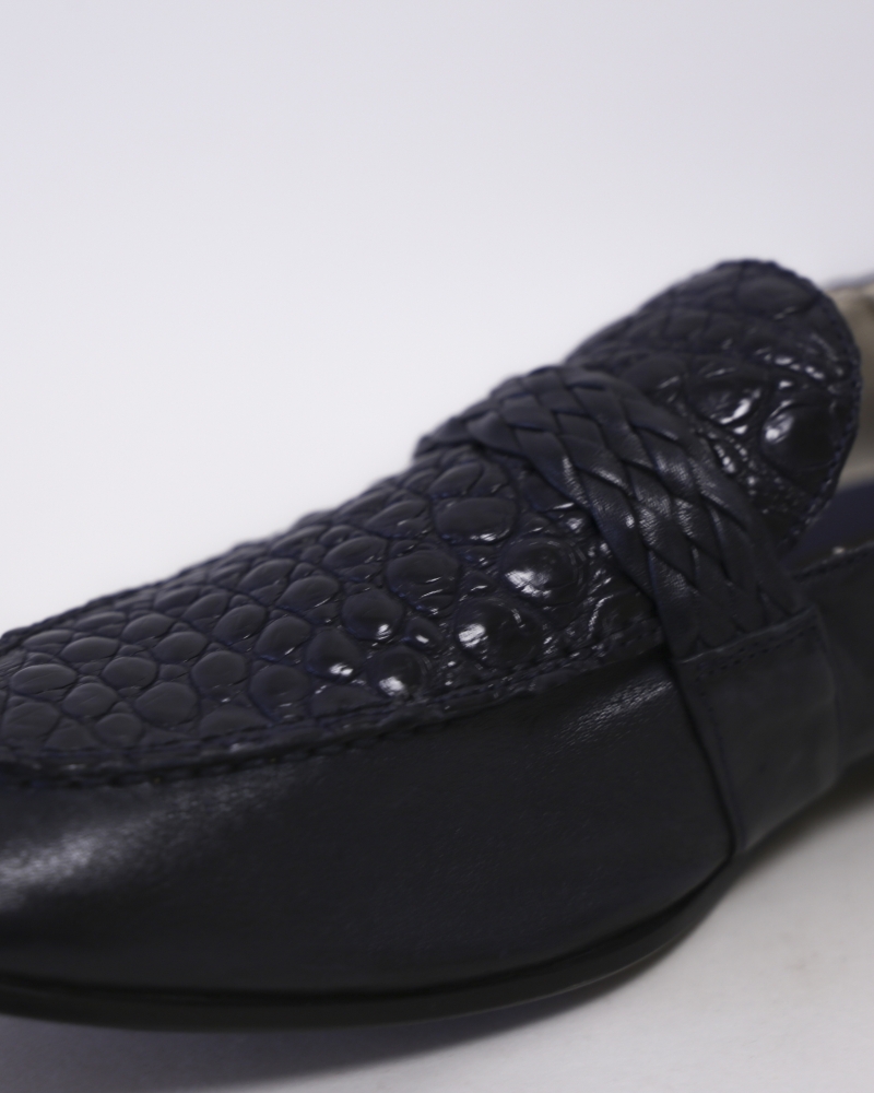 Mocassins en cuir effet croco Moreschi 