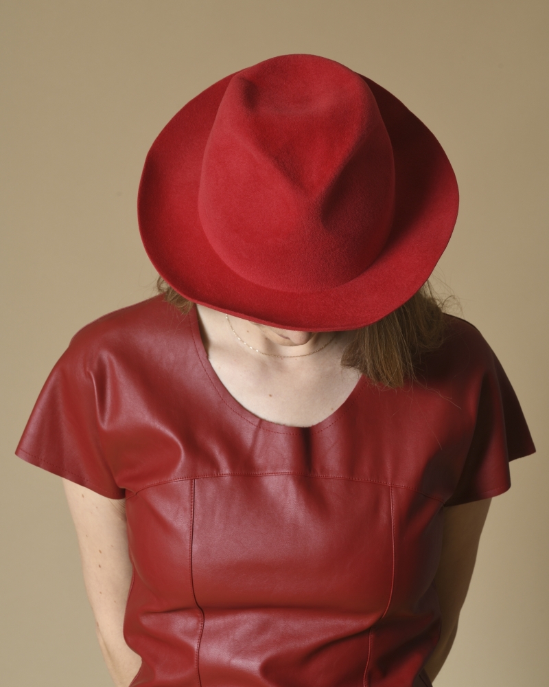 Fedora rouge Forte Forte 