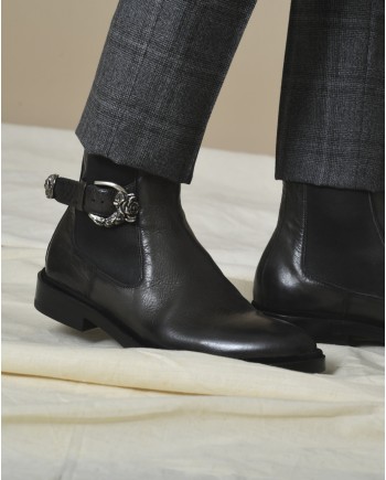 Bottines en cuir à boucle Raparo 