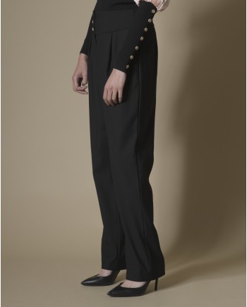 Pantalon taille haute Edward Achour 