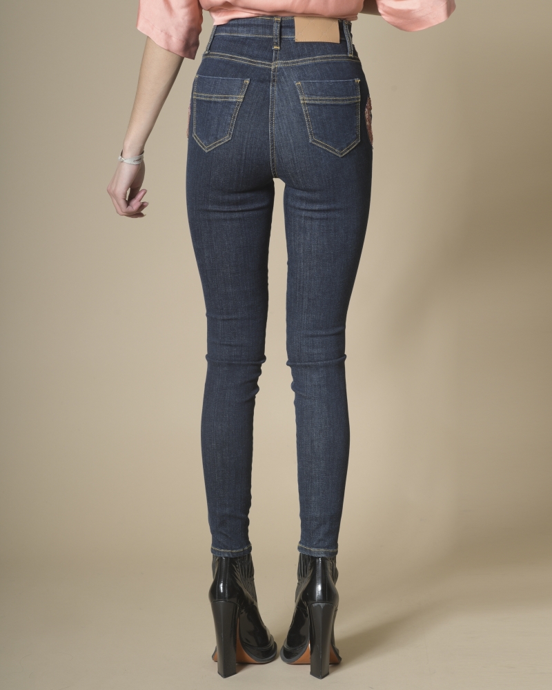 Jean skinny brodé Elisabetta Franchi 