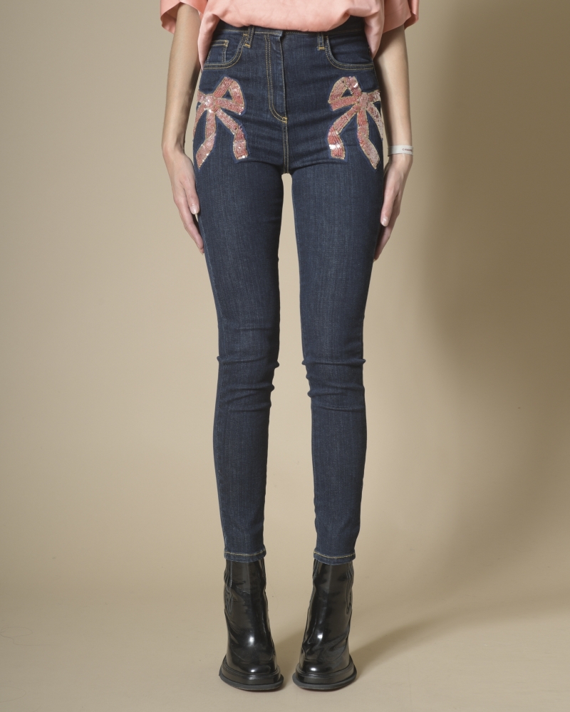 Jean skinny brodé Elisabetta Franchi 