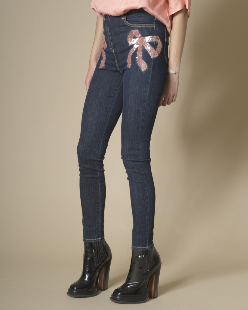 Jean skinny brodé Elisabetta Franchi 