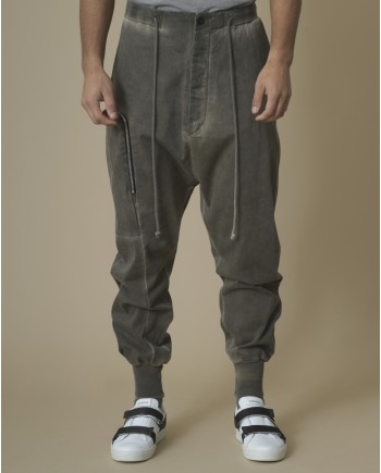 Pantalon style jogger à boutonnage Lost & Found 