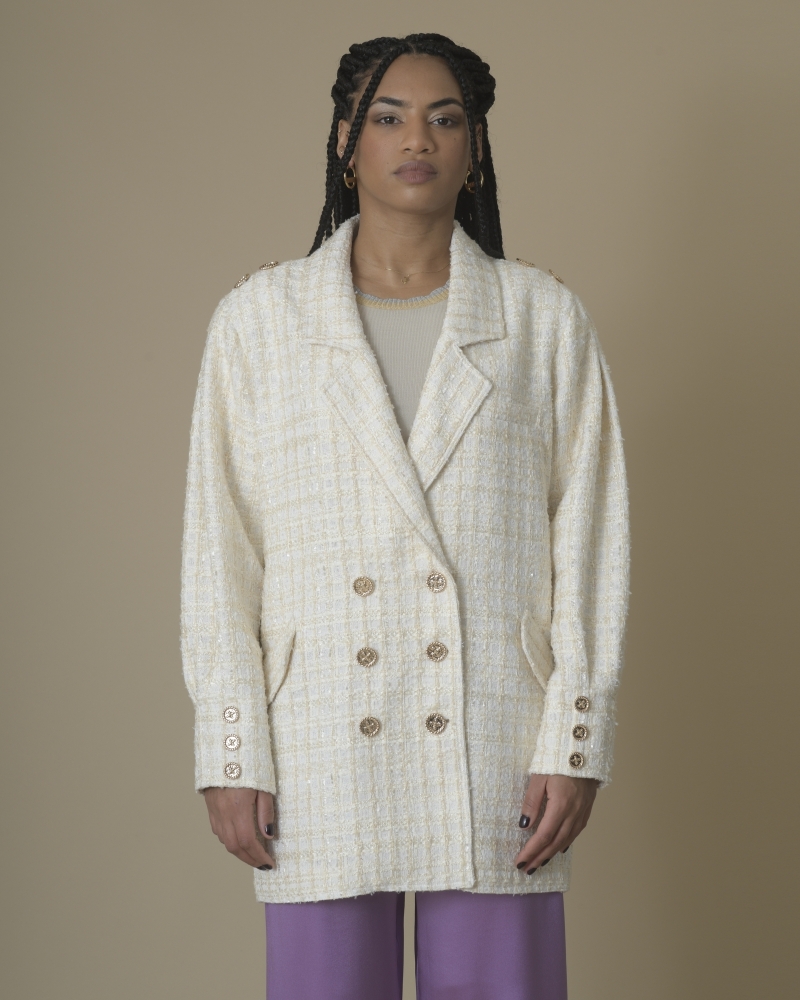 Manteau en tweed Edward Achour 