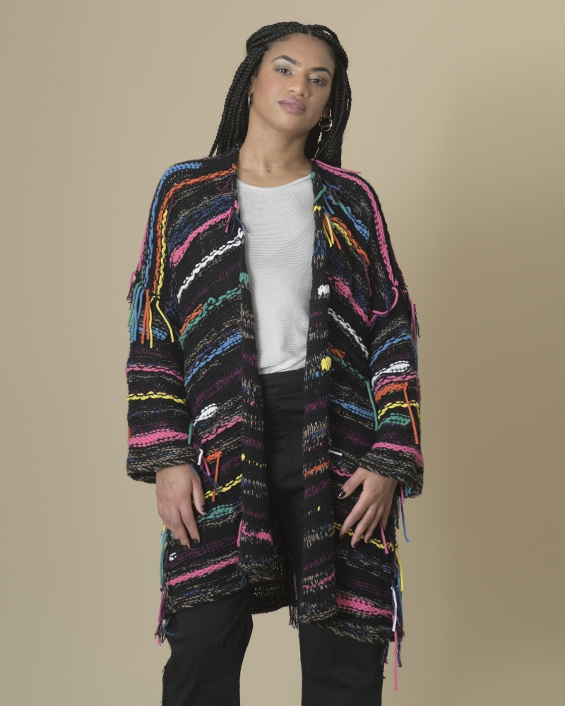 Cardigan long en cachemire Canessa 