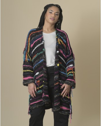 Cardigan long en cachemire Canessa 