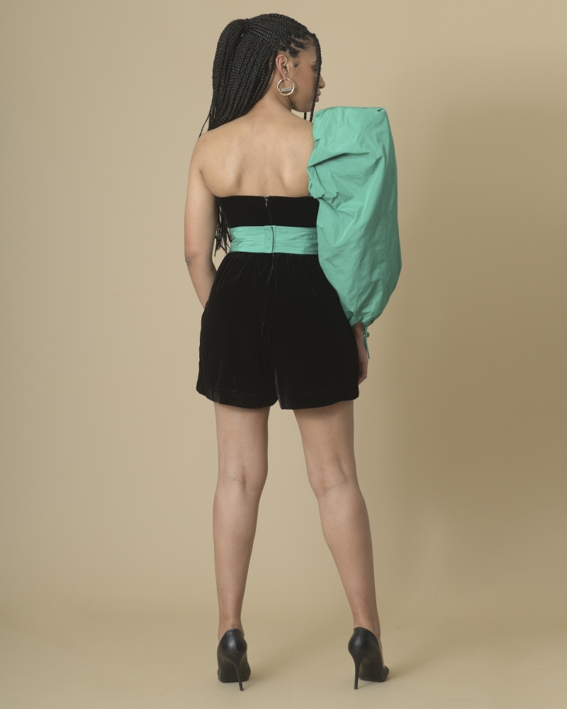 Combi-short one shoulder Space Simona Corsellini 